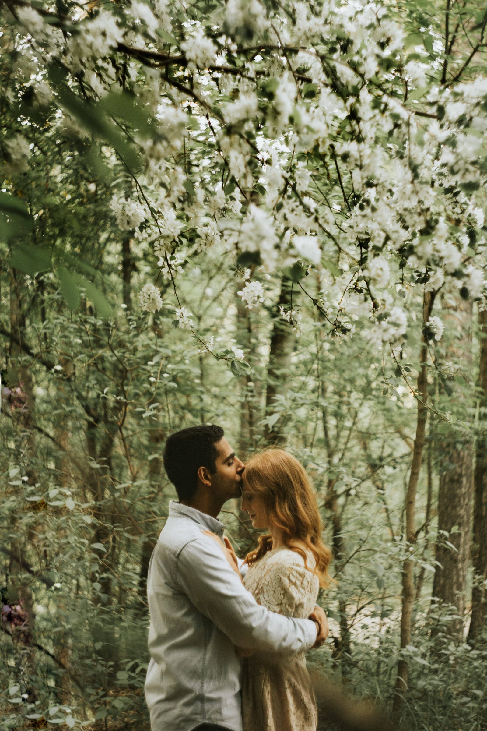 Engagement photography Edmonton — candid couple moment