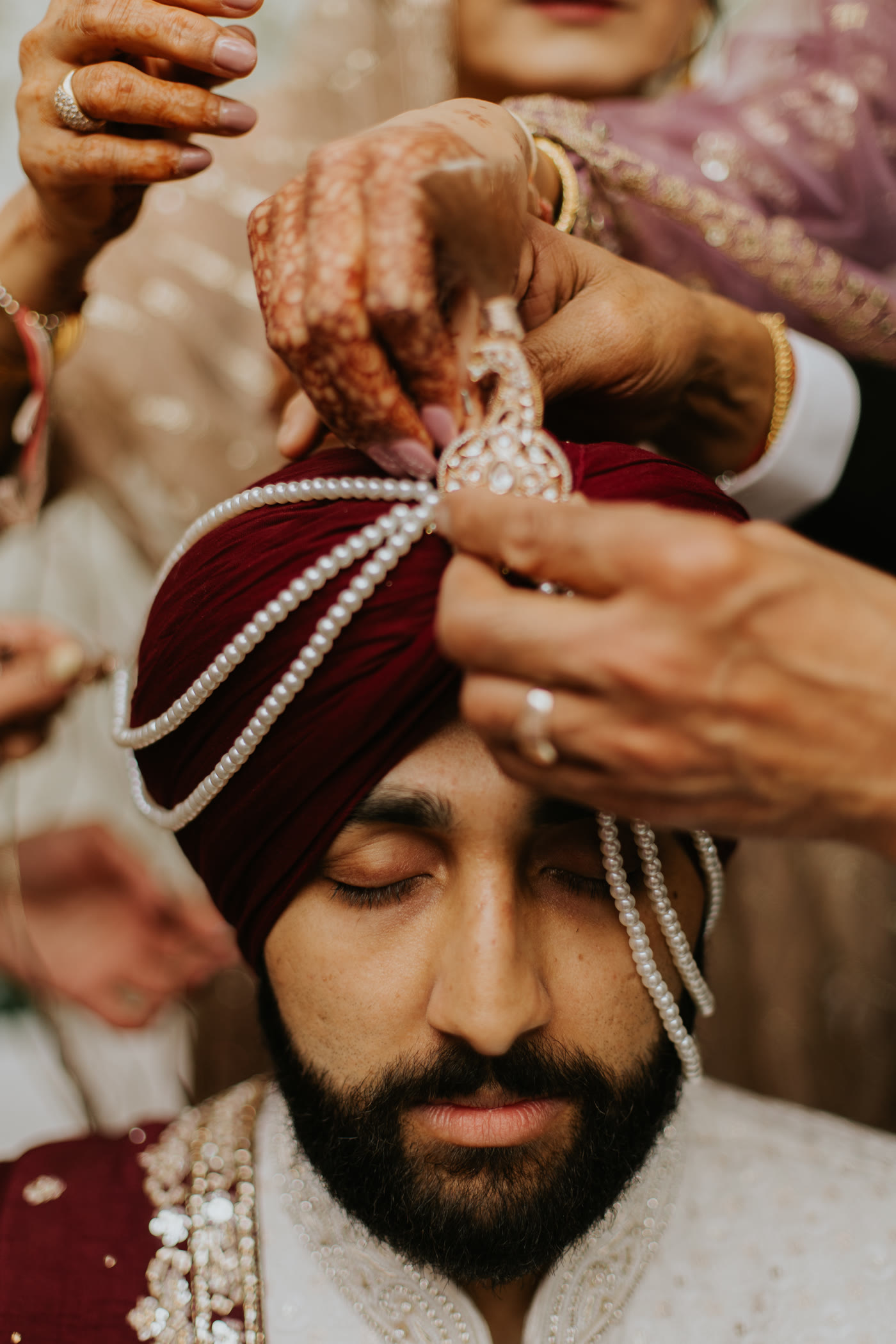 Indian wedding photography Edmonton — bridal prep